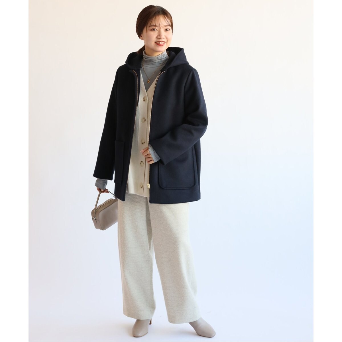追加》二重織りシャルム ハーフコート◇ | イエナ(IENA
