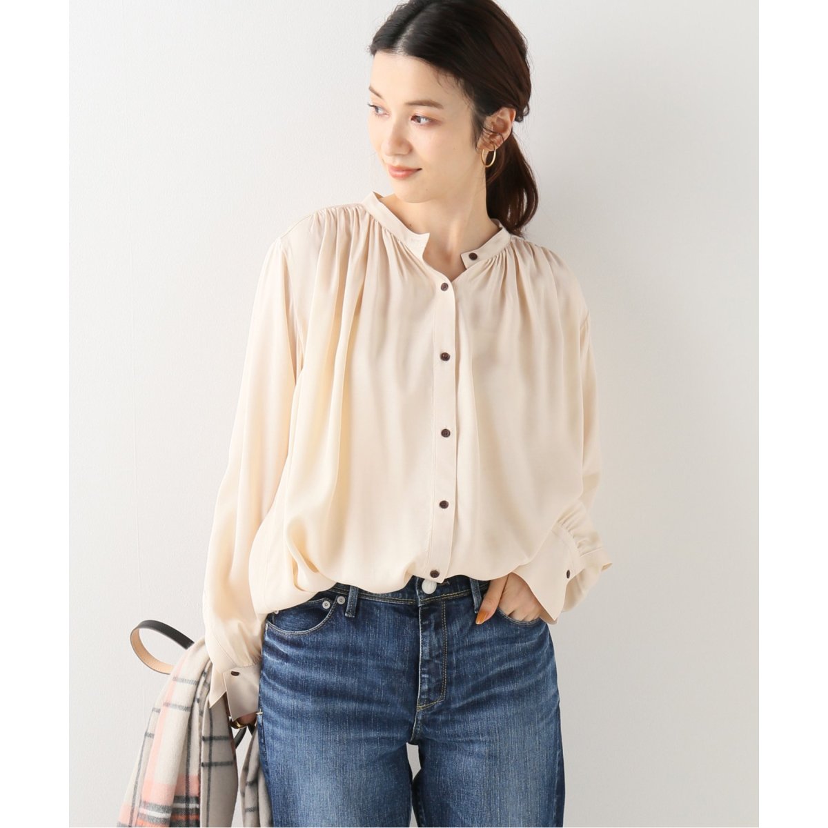 IENA 新品レーヨンツイルギャザーブラウス レーヨンツイルギャザーブラウス | イエナ(IENA) | マルイウェブチャネル