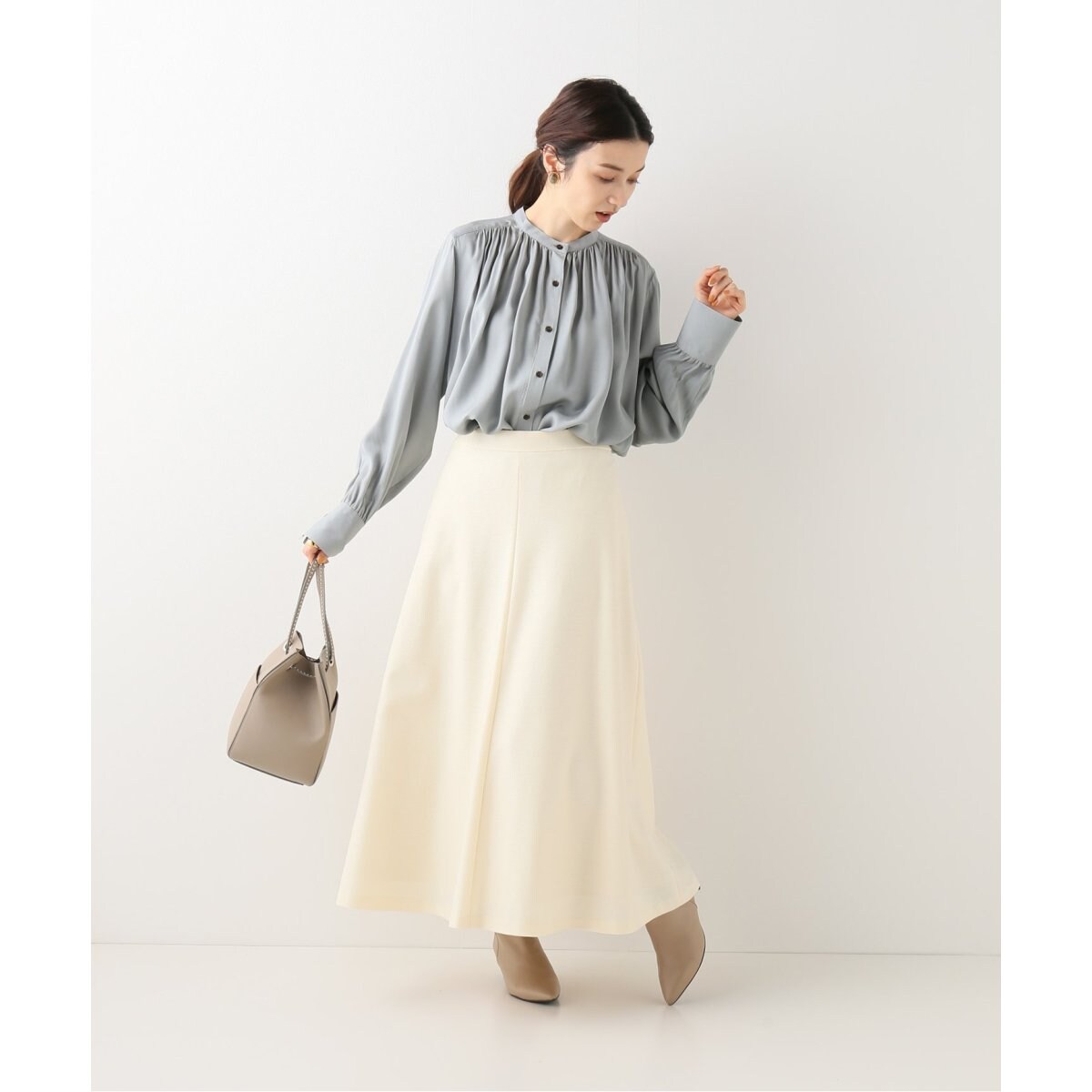 IENA 新品レーヨンツイルギャザーブラウス レーヨンツイルギャザーブラウス | イエナ(IENA) | マルイウェブチャネル