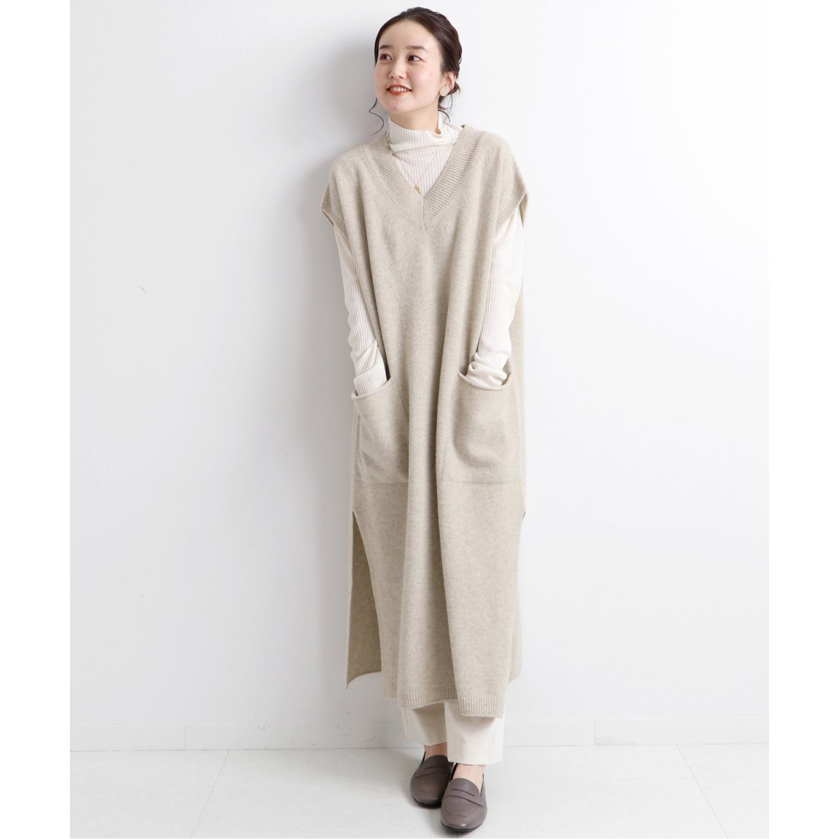 ウールカシミヤ ロングジレ◇ | イエナ(IENA) | マルイウェブチャネル