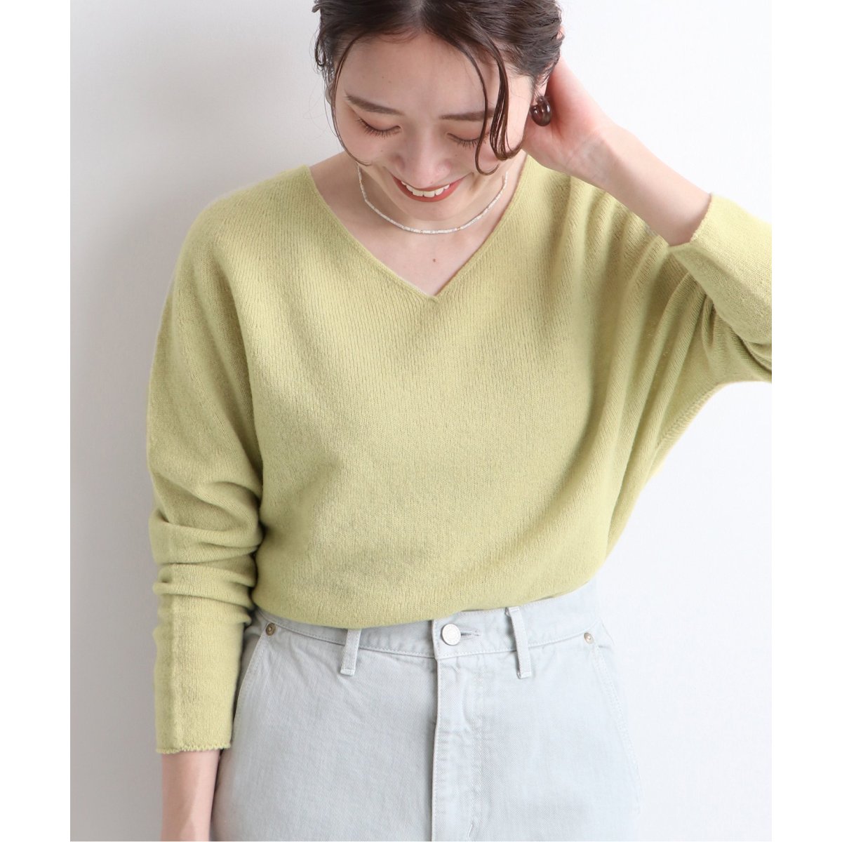 IENA（イエナ）の「CHESS ホールガーメント Vネックプルオーバー