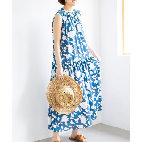 バイカラーフラワーティアードワンピース イエナ Iena ファッション通販 マルイウェブチャネル Cb002 684 47 01