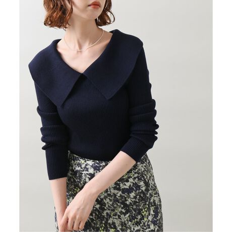 ファインウール ショールカラーリブプルオーバー◇ | イエナ(IENA  