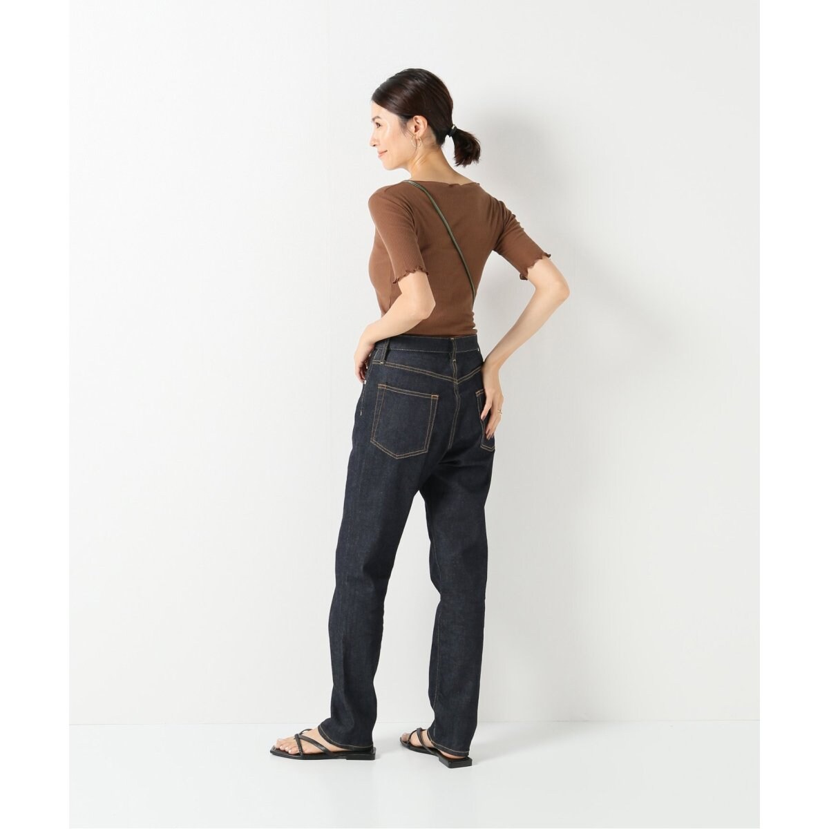 baserange pama 3/4 カットソー　半袖　トップス　Tシャツ Pama 3/4 Tee Shirt in Assortment | Fine organic cotton rib