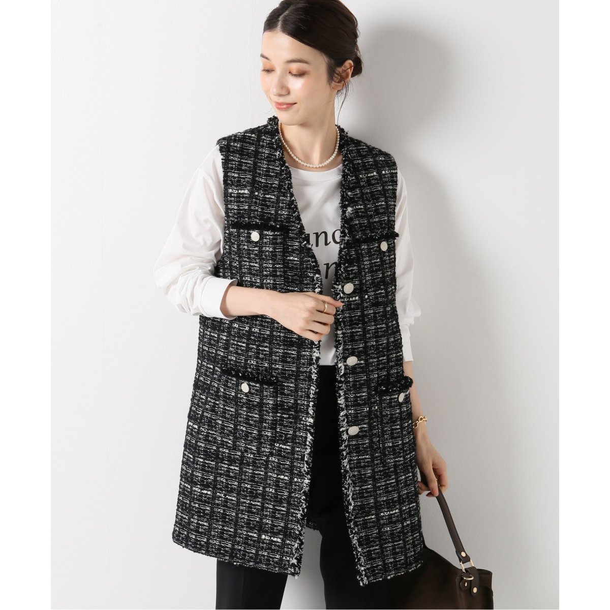 Monotone Tweed ジレ | イエナ(IENA) | 21010900204030 | マルイウェブ 