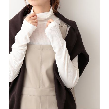 IENA ♡ウォッシャブルシルクタートルネックプルオーバー（ウール  