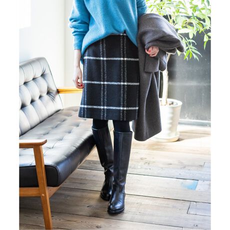 NALYAビッグチェック台形スカート◇ | イエナ(IENA) | マルイウェブ  