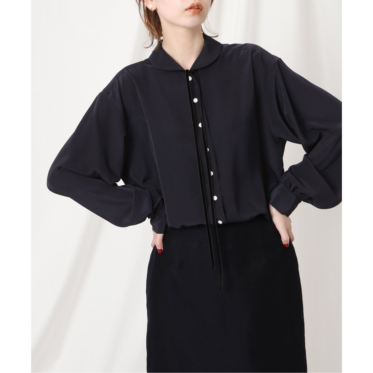 IENA - IENA seseミニラウンドカラーブラウス新品未着用 IENA（イエナ）の「sese ミニラウンドカラーブラウス◇（シャツ