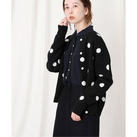 sese DOT柄クルーカーディガン◇ | イエナ(IENA) | マルイウェブチャネル 