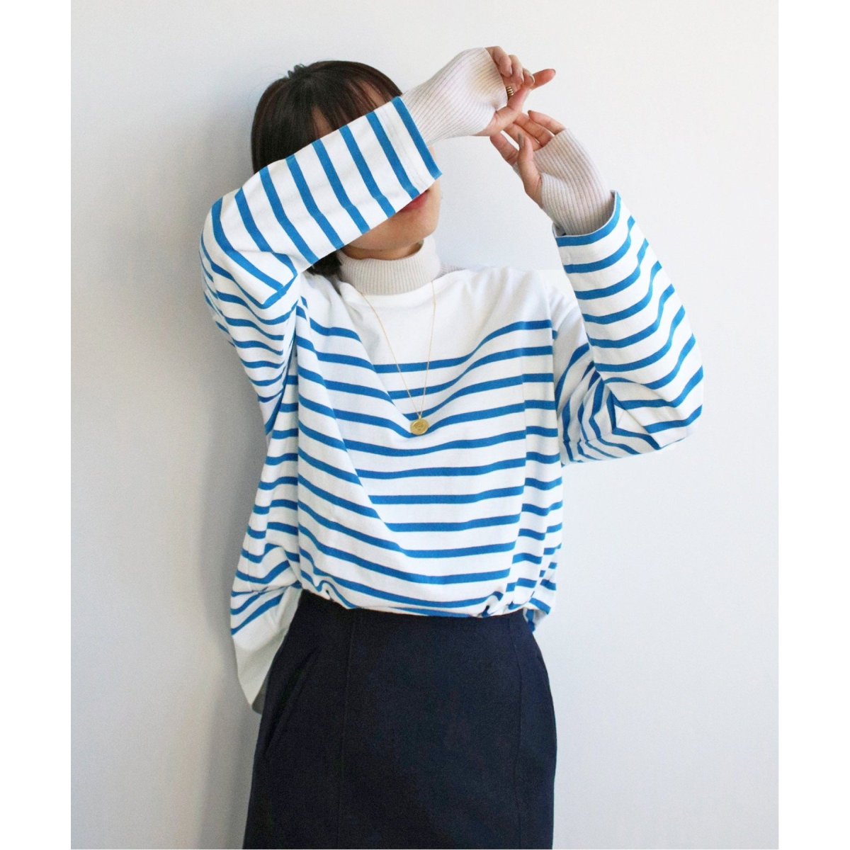 ゆきんこ　LE MINOR×IENA 別注 NAVAL プルオーバー 追加》【LE MINOR/ルミノア】別注 NAVAL プルオーバー