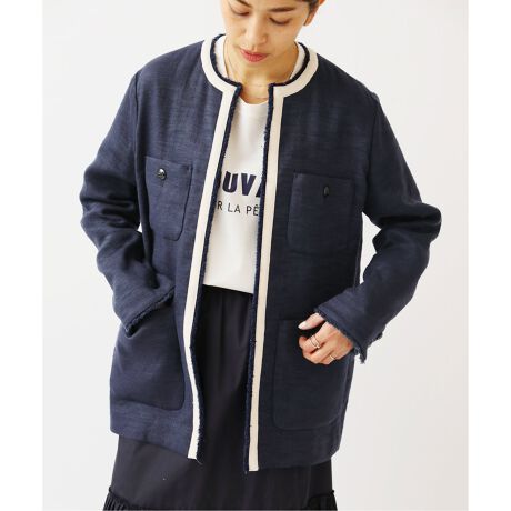 Wクロス トリミングジャケット | イエナ(IENA) | マルイウェブチャネル 