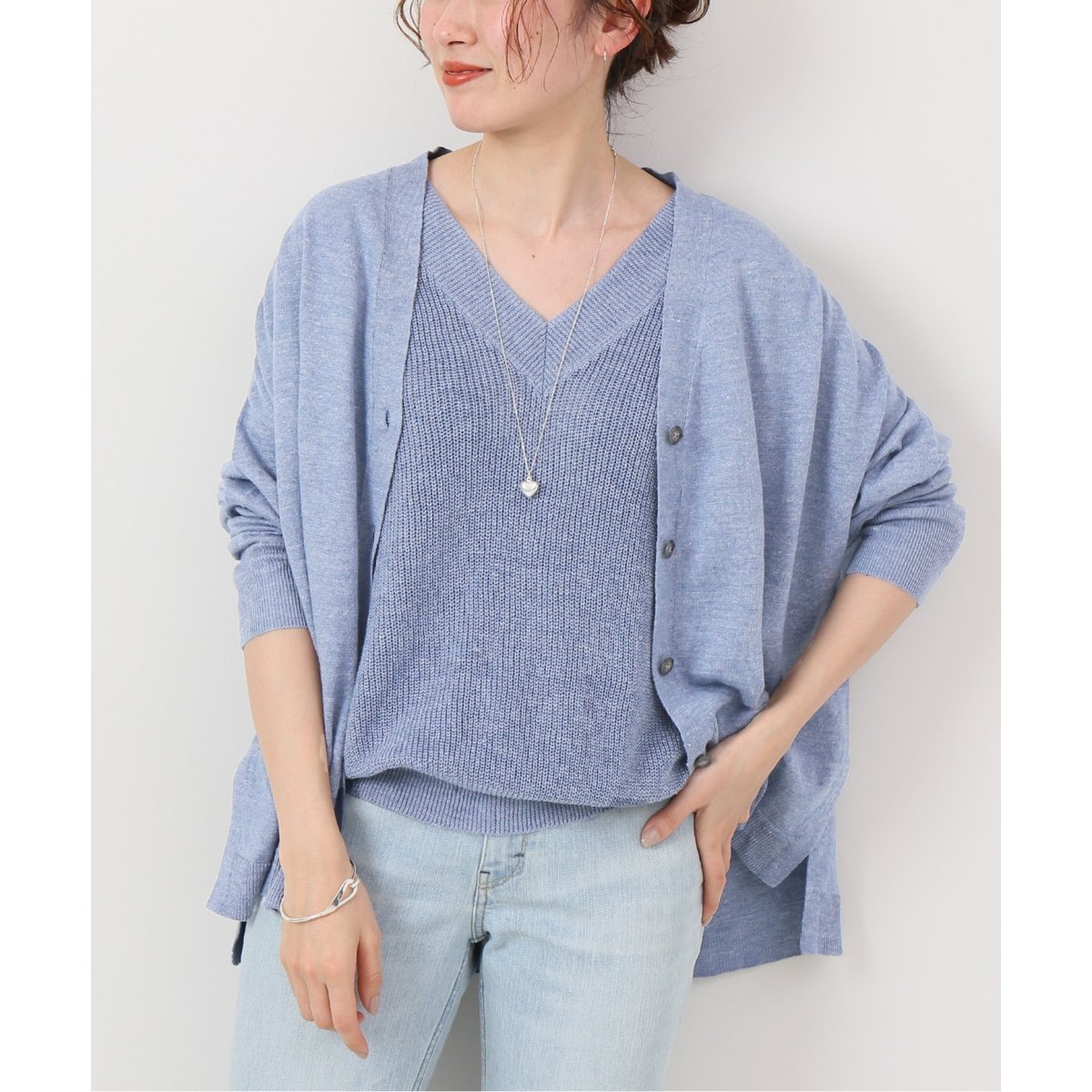 新品　イエナ　Pasha リネンコットン片畦ニットベスト　キャメル 新品 イエナ Pasha リネンコットン片畦ニットベスト キャメル
