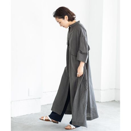 normment/ノーメント】リネンコットンはしごレースワンピース | イエナ  