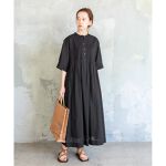 WEB限定追加》コットンボイルピンタックシャツワンピース | イエナ  