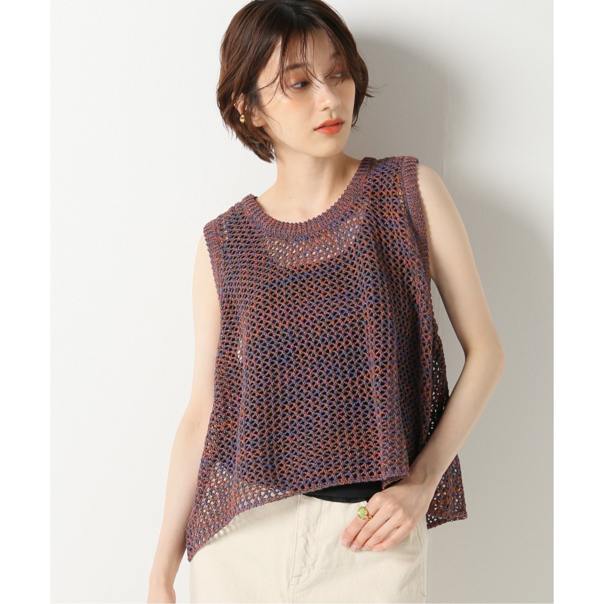 JANE SMITH/ジェーンスミス MESH UP DOWN TANK TOP（タンク