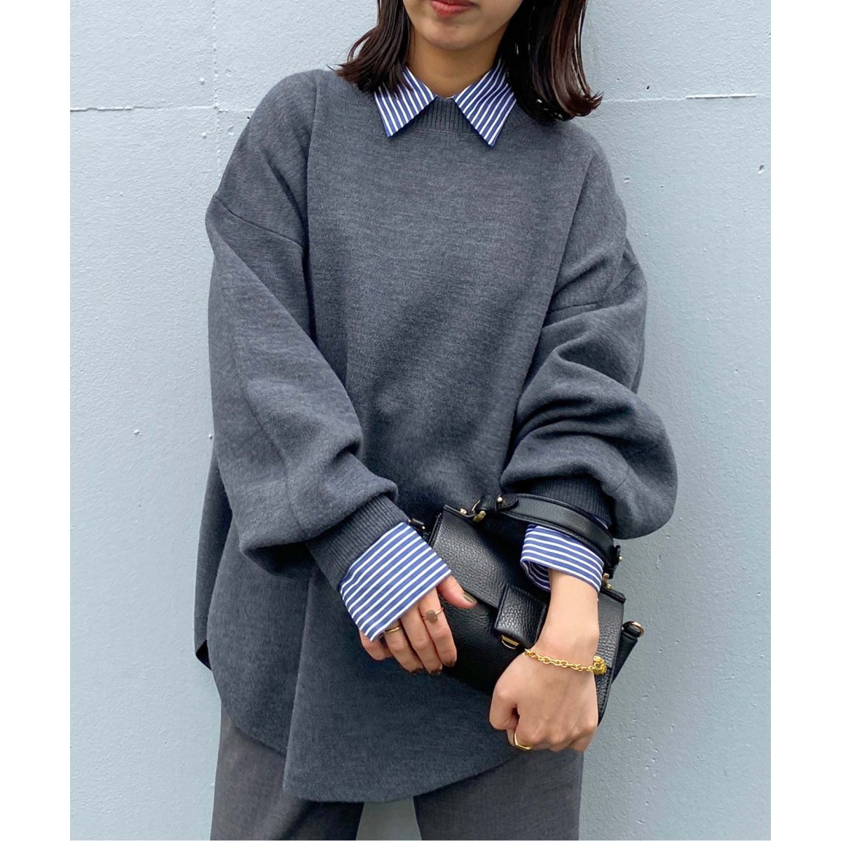 22AW　イエナ　スーパーファインスムースプルオーバー　クルーネック　ナチュラル IENA（イエナ）の「スーパーファインスムースプルオーバー