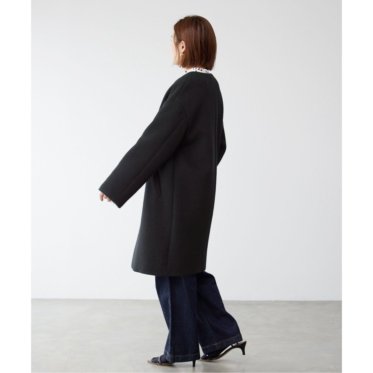 ラムウールノーカラーコート | イエナ(IENA) | マルイウェブチャネル