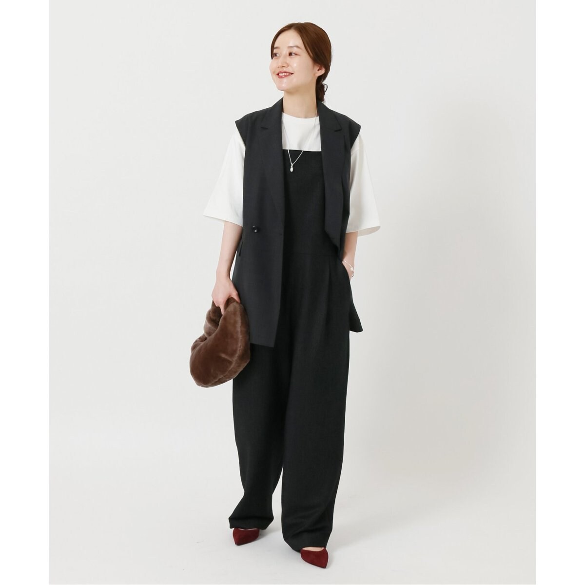 ストレッチヘリンボーンオールインワン | イエナ(IENA) | マルイウェブ