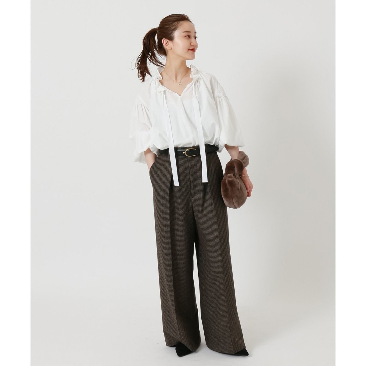 ストレッチツィードタックバギーパンツ | イエナ(IENA) | マルイウェブ