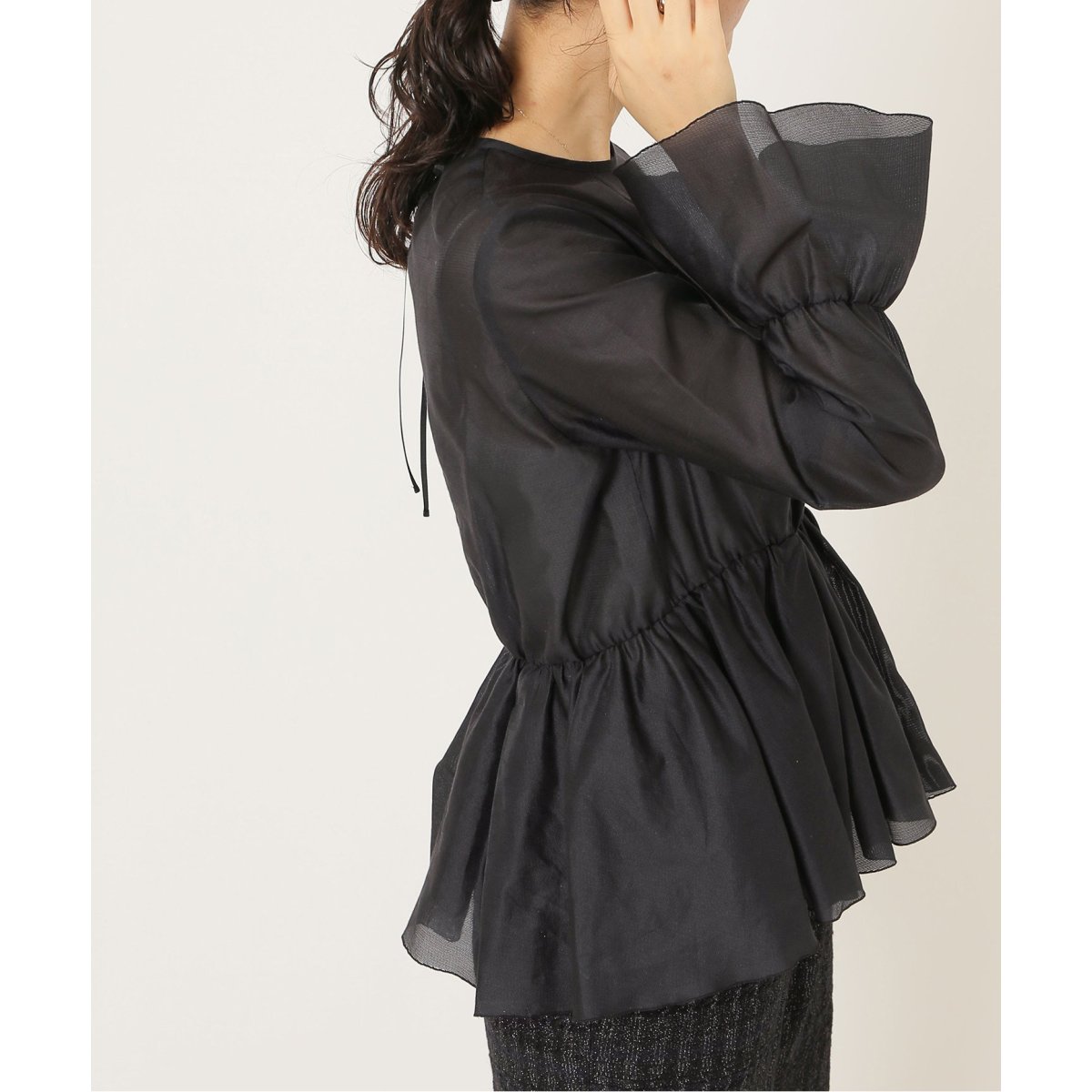 極美品　イエナ　＆NAVY etique ペプラムジャケット　38 極美品イエナ＆NAVY etique ペプラムジャケット38