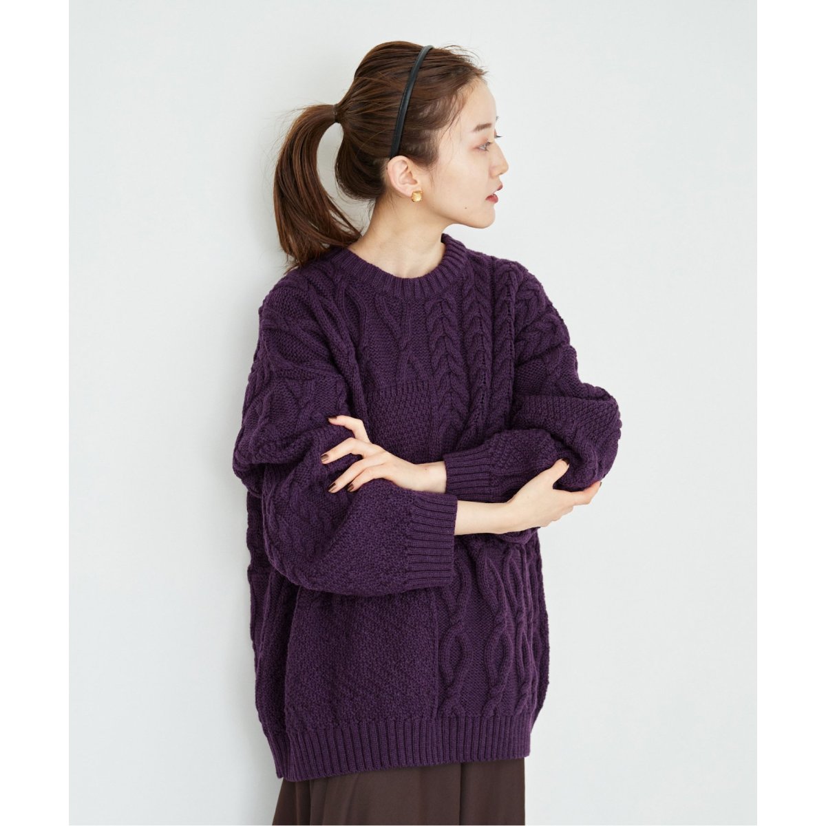 Oldderby Knitwear】アランケーブルニット | イエナ(IENA