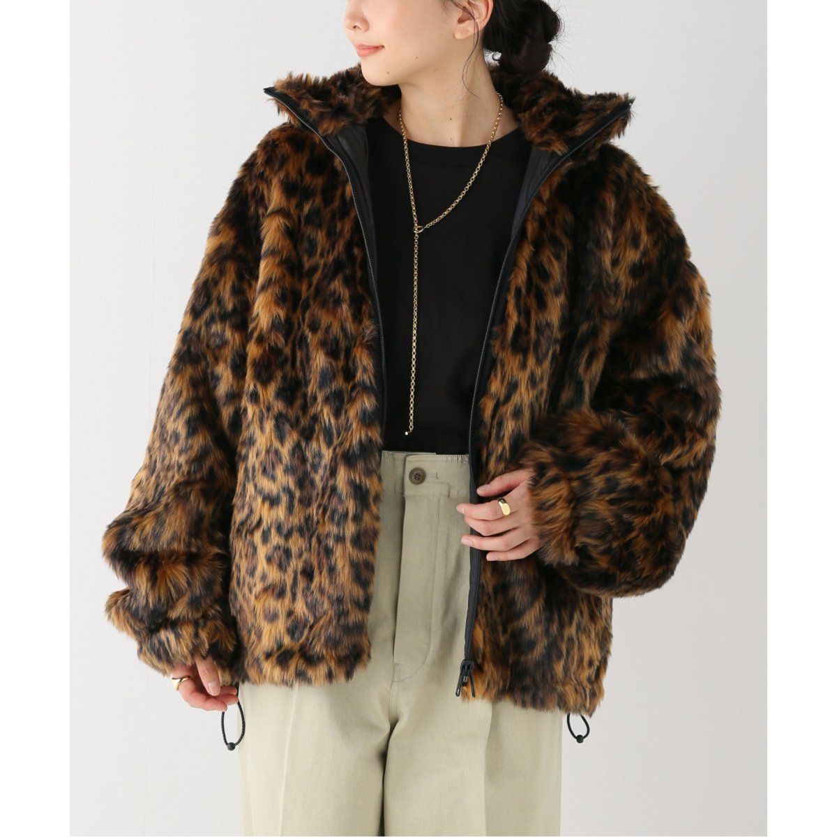 INSCRIRE アンスクリアLEOPARD ブルゾン INSCRIRE アンスクリアLEOPARD ブルゾン