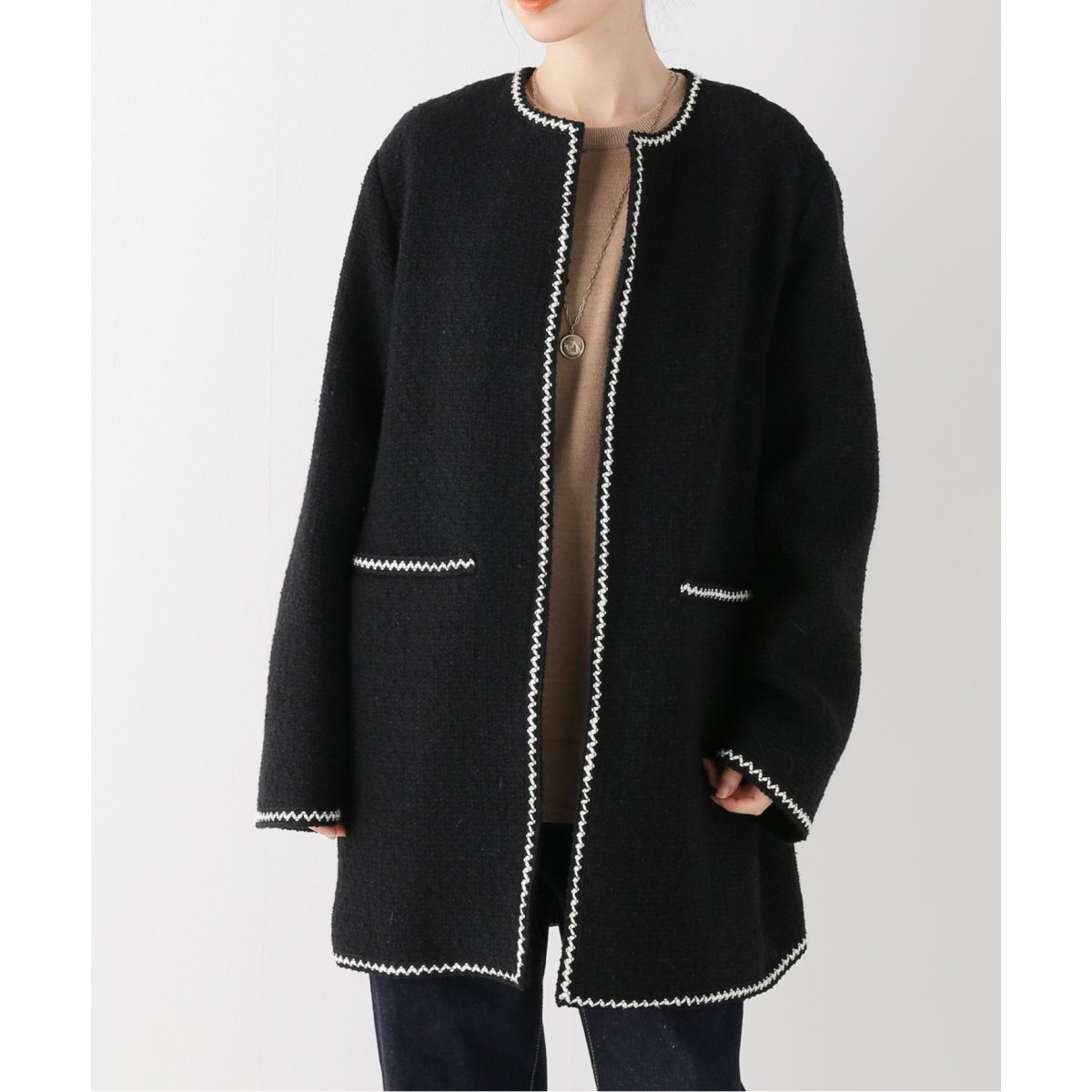 IENA - 【コウ】IENA NALYA Tweed トリミングコート NALYA Tweed トリミングコート | イエナ(IENA) | マルイウェブ