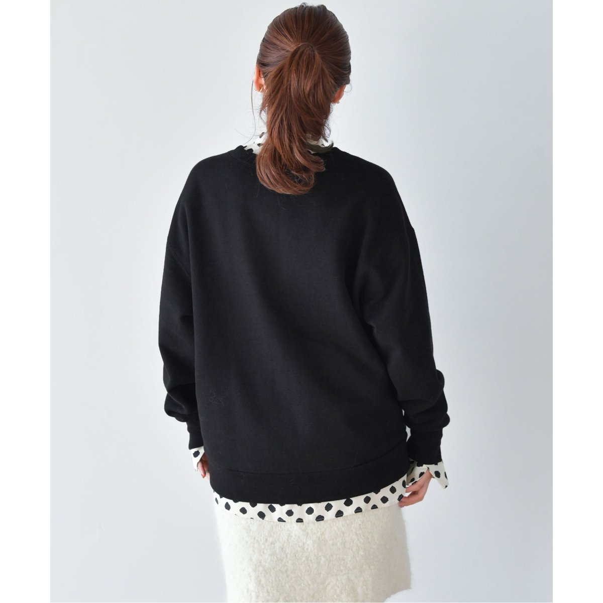 IENA イエナ VOILA ロゴ スウェット プルオーバー コットン 黒 VOILA スウェットプルオーバー | イエナ(IENA) | マルイウェブチャネル