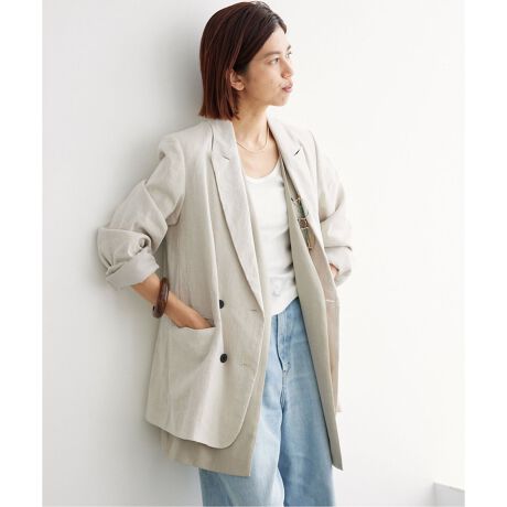 LINEN COTTONストレッチジャケット | イエナ(IENA) | マルイウェブチャネル 