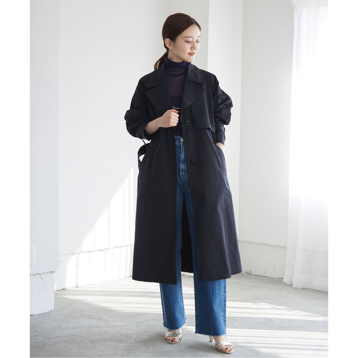 Pe/ポプリンシングルトレンチコート | イエナ(IENA) | マルイウェブ