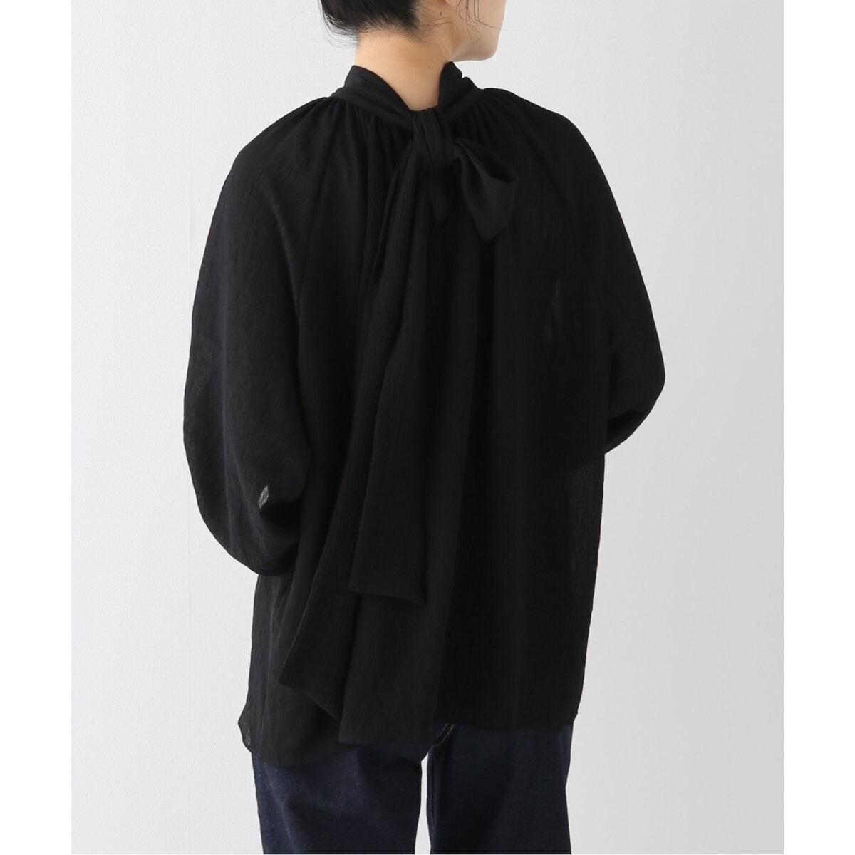 Crepeバックボウブラウス Crepeバックボウブラウス | イエナ(IENA) | マルイウェブチャネル