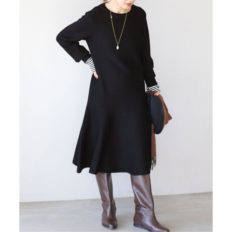 ミラノリブフレアニットワンピース | イエナ(IENA) | マルイウェブチャネル 