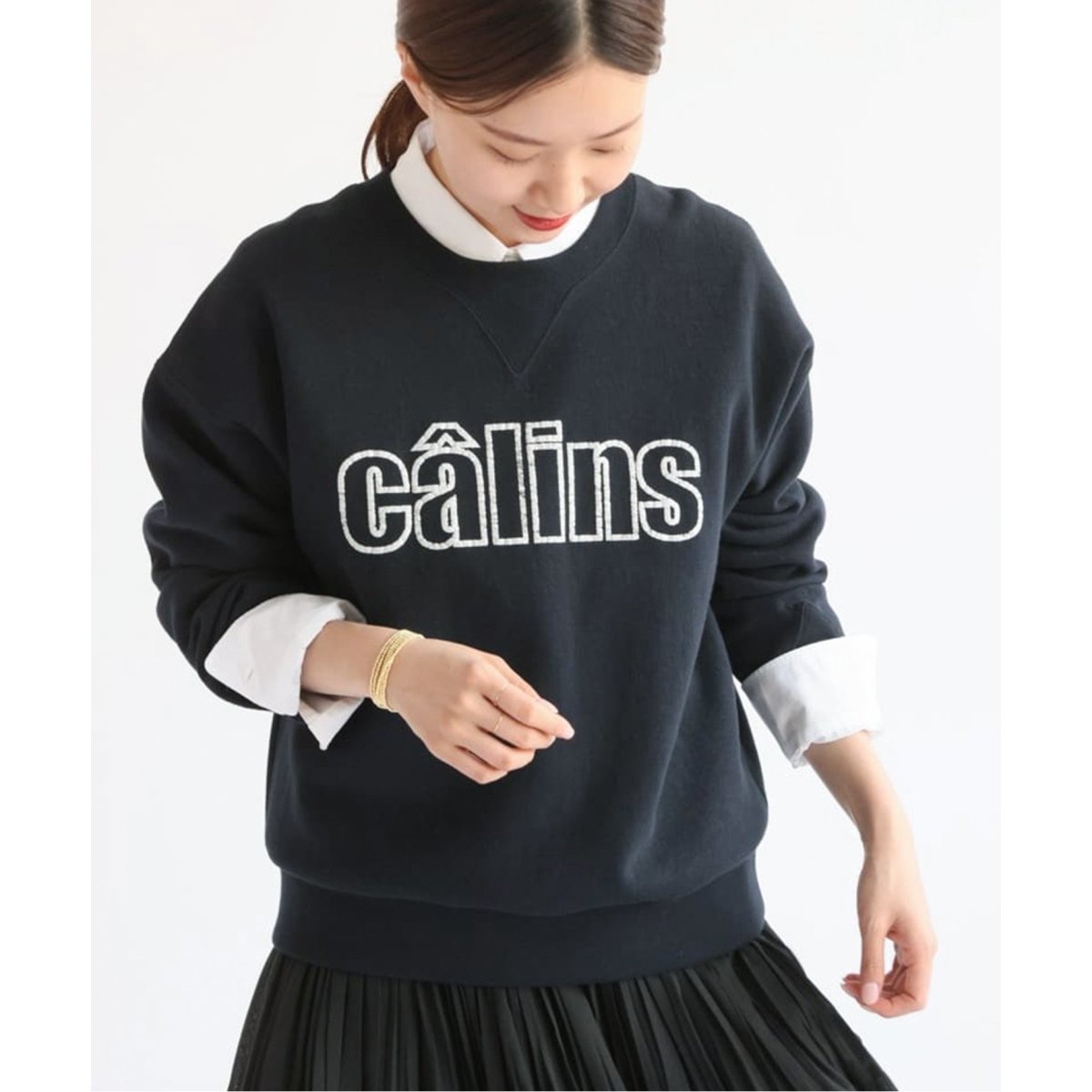 生産国日本イエナ　calins スウェットプルオーバー　タグ付き　新品