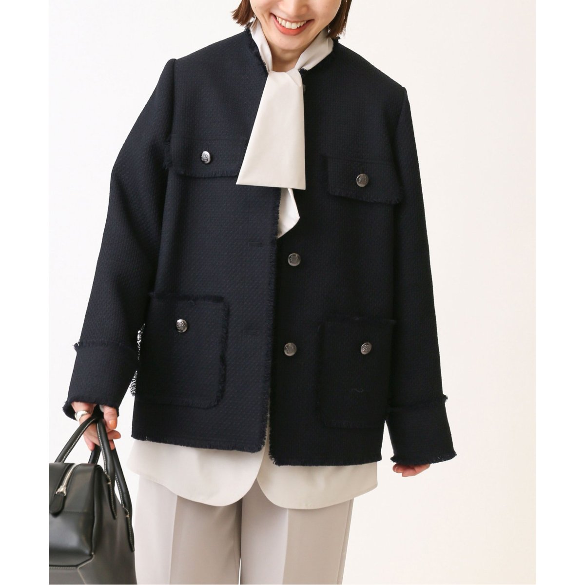 高級ブランド NAVY ツィードジャケット ¥38,500税込¥26,950税込30