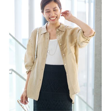 ラミーリヨセルスリットシャツ | イエナ(IENA) | マルイウェブチャネル 