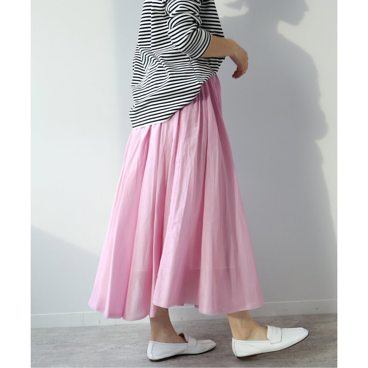 IENA☆シルクコットンギャザーサーキュラースカート IENA（イエナ）の「シルクコットンギャザーサーキュラースカート