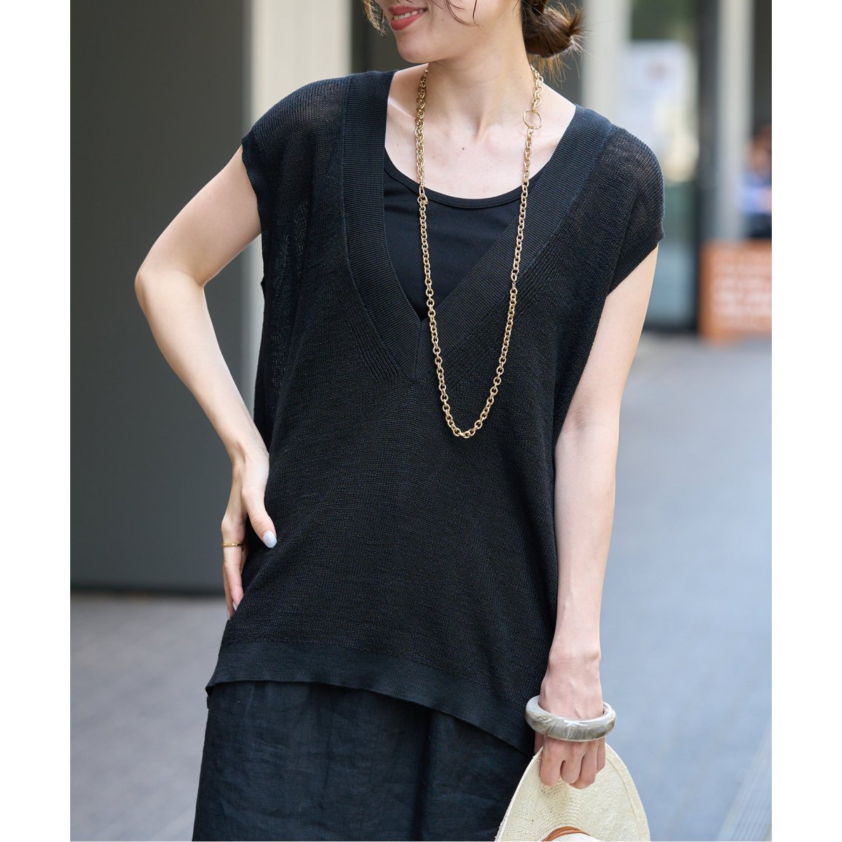 イエナ ベスト 片畦Vネックベスト | イエナ(IENA) | マルイウェブチャネル