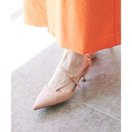 FABIO RUSCONI/ファビオルスコーニ】バックストラップパンプス  