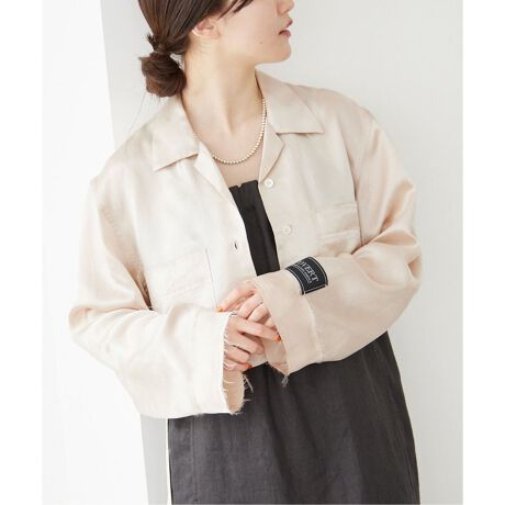 COVERT/コヴェルト】CROPPED JACKET SATIN / クロップド ジャケット サ 
