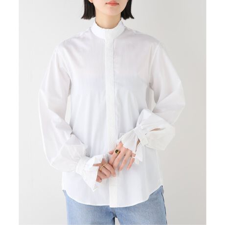 BOURRIENNE PARIS/ブリエンヌ】BOUDOIR スタンドカラーシャツ | イエナ  