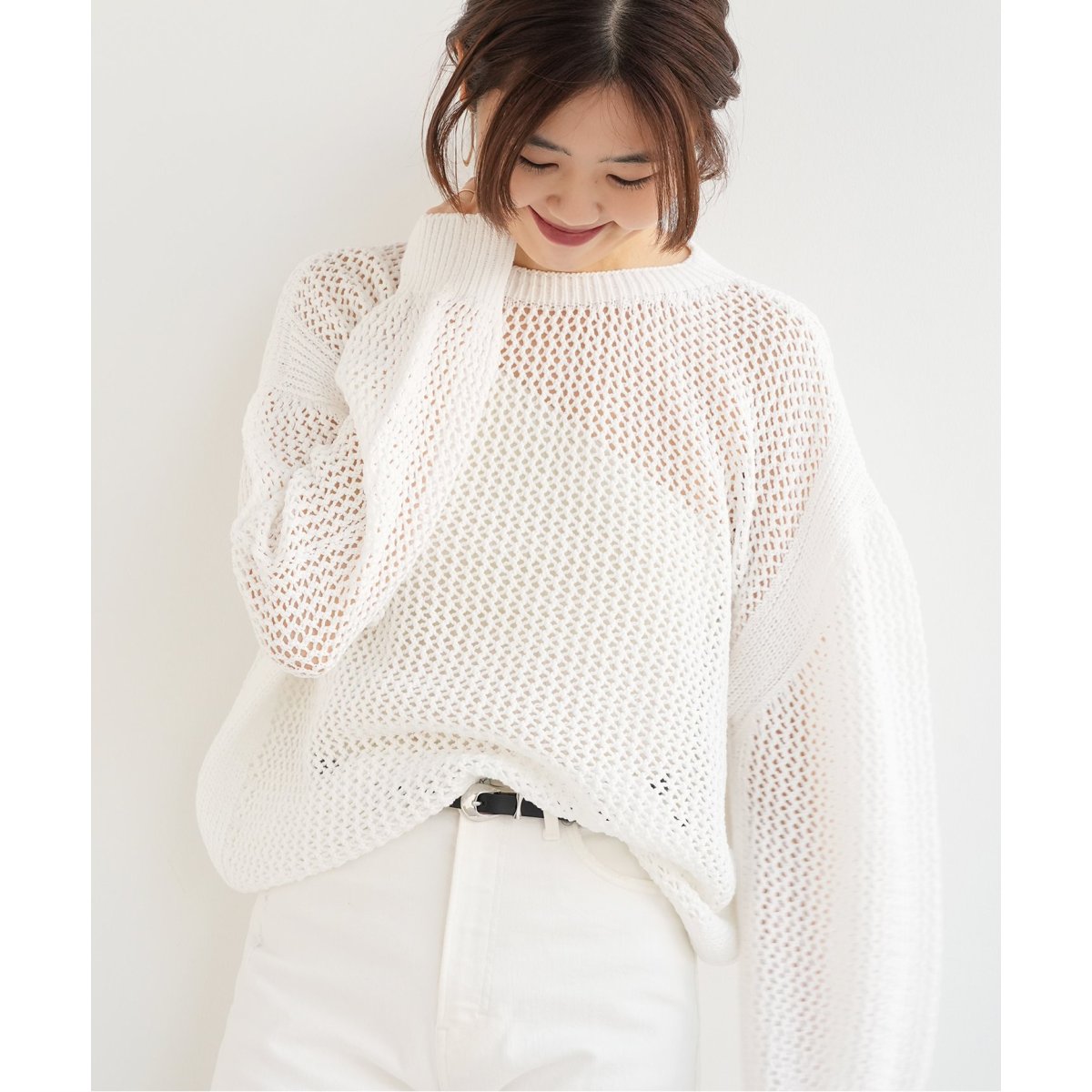 ESLOW/エスロー】MESH SWEATER メッシュ ニット | イエナ(IENA