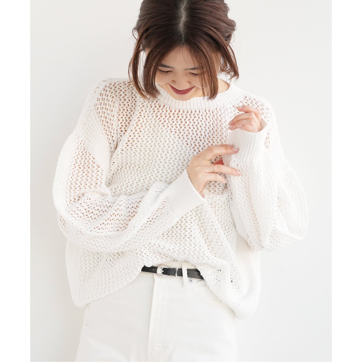 ESLOW/エスロー】MESH SWEATER メッシュ ニット | イエナ(IENA