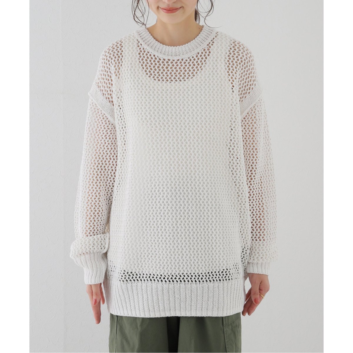 ESLOW/エスロー】MESH SWEATER メッシュ ニット | イエナ(IENA