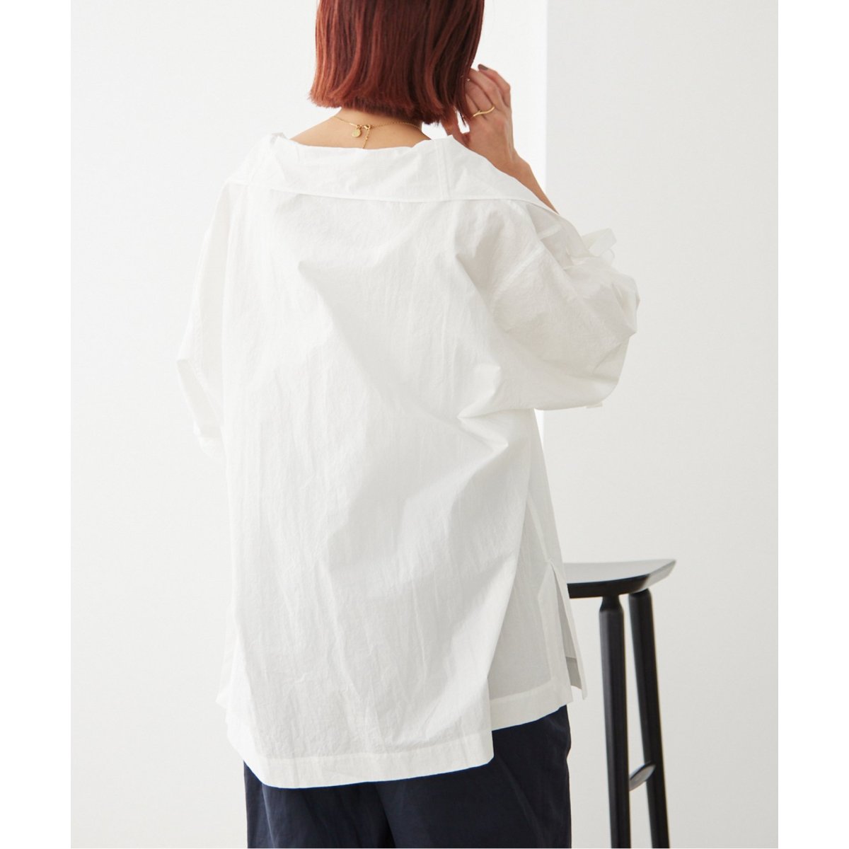 ESLOW/エスロー】DRAWSTRING SHIRT プルオーバー シャツ | イエナ(IENA