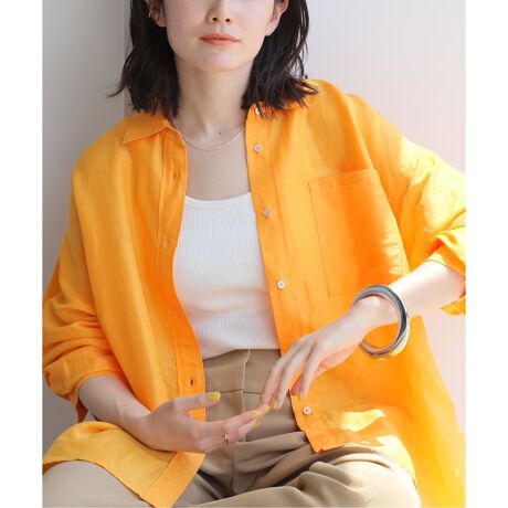 お値下げ【IENA】ツイルロング シャツブラウス （IENA（シャツ  