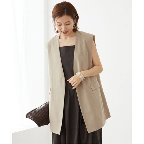 リネンライクノーカラージレ | イエナ(IENA) | マルイウェブチャネル 