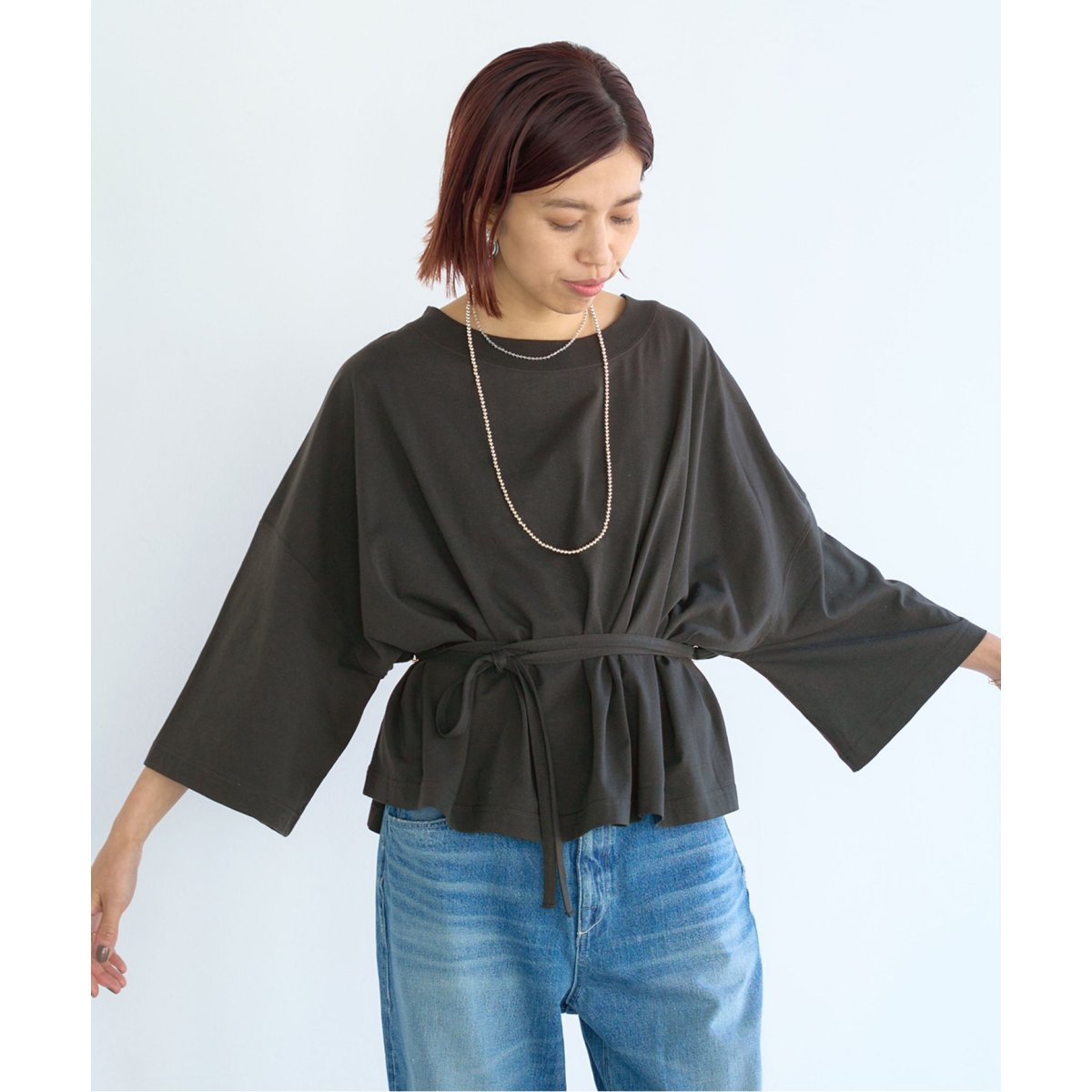 【新品】定価19,800円　INSCRIRE Belted Wide Tee 新品】定価19,800円 INSCRIRE Belted Wide Tee - メルカリ