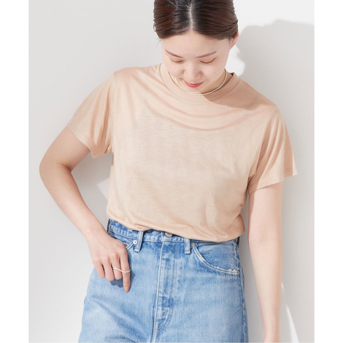 baserange  ベースレンジ　bamboo tee Tシャツ　IENA IENA（イエナ）の「【BASERANGE/ベースレンジ】 BAMBOO Tシャツ（T