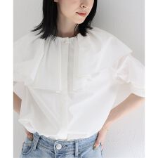 オーガニックコットンラッフルブラウス | イエナ(IENA) | マルイウェブ