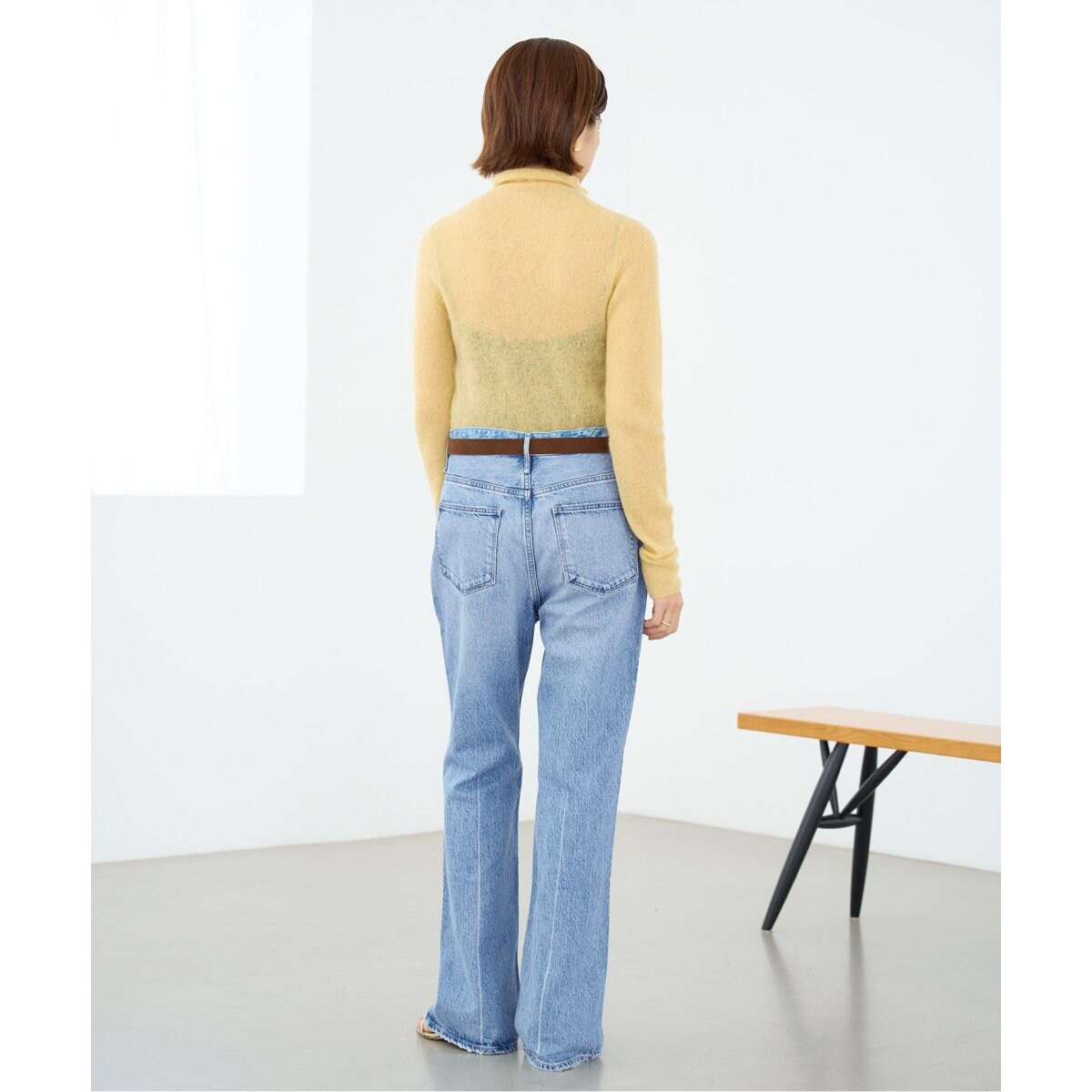 upper hights アッパーハイツ　THE DYLAN ルーズフレアデニム IENA（イエナ）の「《予約》【upper hights/アッパーハイツ】THE